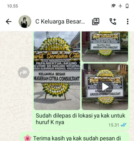 Pengiriman Papan Bunga Duka Sentul City