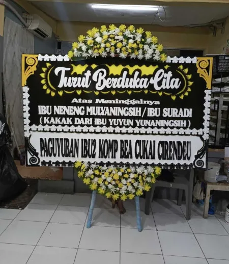 Papan Bunga Duka Sentul City