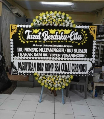Papan Bunga di Sentul City